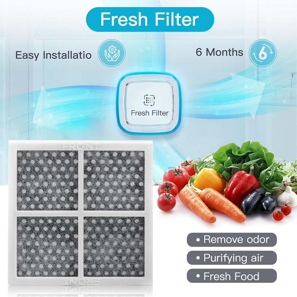SEISSO LT120F Fresh Refrigerator Air Filter Replacement for LG, Compatible with Kenmore - Freshen up Refrigerator Air, Absorb Odors - 9 Packs