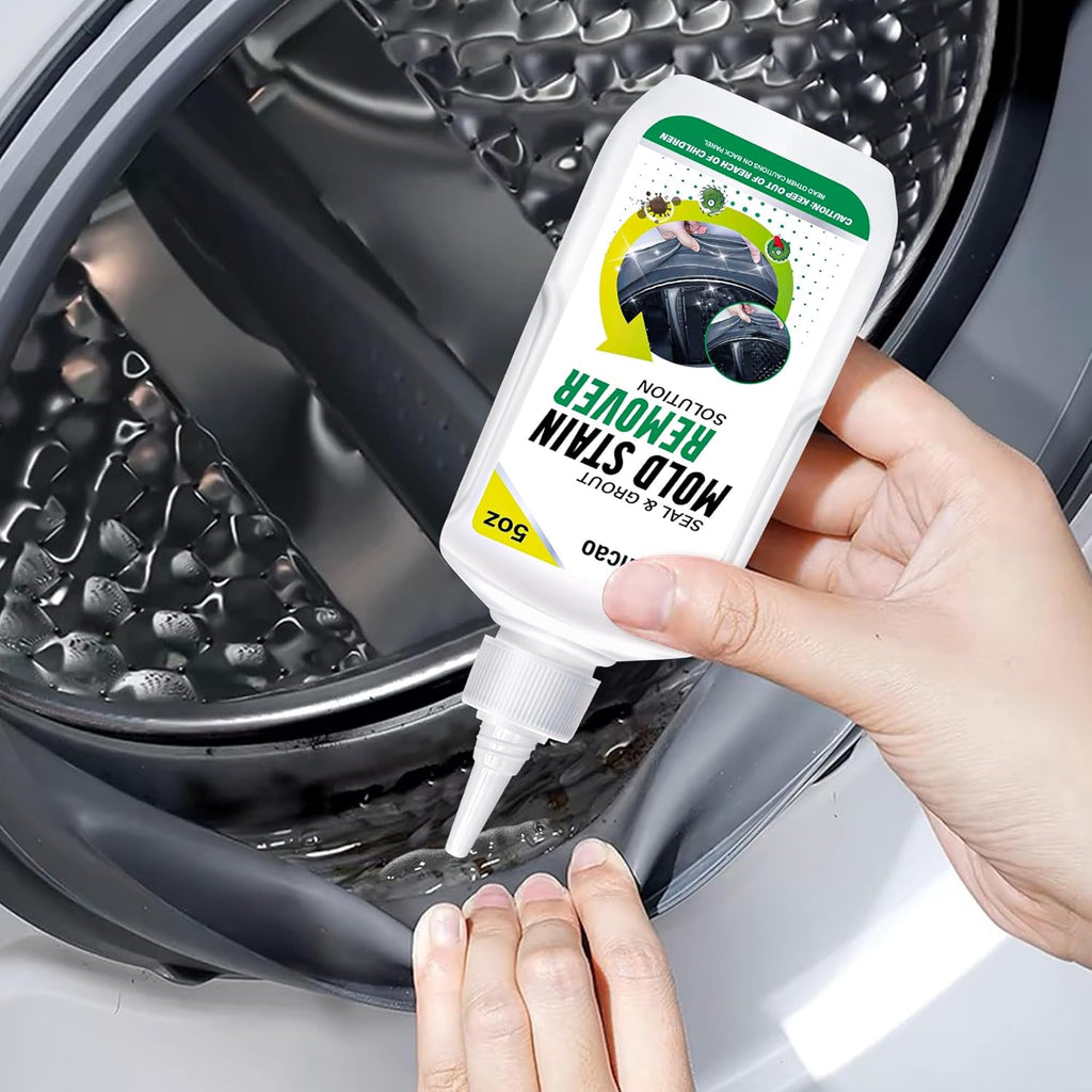 Stain Remover Gel Cleaner, Home Stain Remover Cleaner for Front Loader Washing Machine Black Stain Removal Multi-Surface Stain Cleaning Gel for Bathroom Seals, Grout, Shower & Tile,Caulk,Tub