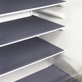 24Pcs Refrigerator Liners, Washable Fridge Liner Mats Covers Pads for Glass Shelf Cupboard Cabinet Drawer Home Kitchen Accessories Organization (Gray)