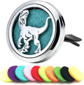 AZNECK Car Essential Oil Diffuser Vent Clip Car Diffuser Vent Clips Dinosaur Air Freshener 10 Felt Pads Car Accessories for Women Gifts