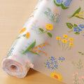 INNOLITES Non-Slip Shelf Liner – Cabinet & Drawer Liner Non-Adhesive – Waterproof Oil-Proof – Durable EVA with Floral for Kitchen Cabinets Refrigerator – BPA-Free, Easy to Cut 23.6" x 360"