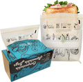 Compostable Food Storage Bags, Resealable Sandwich Bags, 50 Count, 6.7 x 6.8 inches, Extra Thick and Reusable, Eco-Friendly, Certified US BPI ASTM D6400 Europe OK Compost