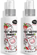 Clean-n-Fresh Toilet Spray 6.8 Oz, Hibiscus Scent, Bathroom Odor Deodorizer, A Great Air Freshener for Room, Home, Travel Size, Up to 400+ Uses, 2 Pack
