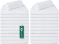 Bar Mop White Ribbed 16x19 Pack of 24, 100% Cotton Absorbent Kitchen Towel Dish Towels and Dishcloths Towels Sets Washcloth Restaurant Cleaning Rags Towel
