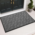 Yimobra Large Door Mat 47x32, All-Weather Waterproof Non-Slip Welcome Matt Outdoor, Heavy Duty Non Slip Doormat for Entryway for Patio and Garage Indoor, Easy Clean, Grey