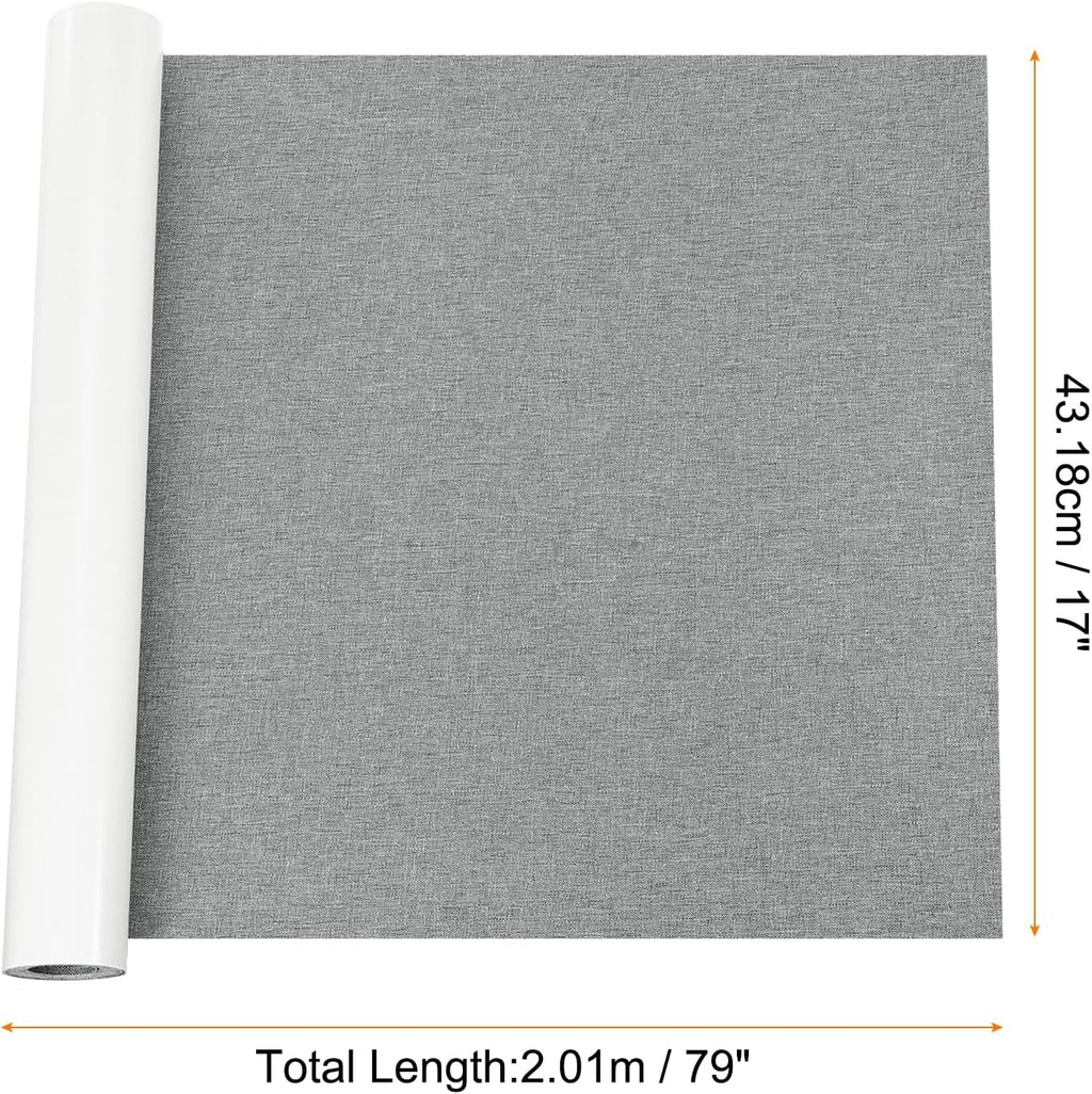 Repair Patches Repair Tape Self-Adhesive DIY Repair Patch Linen Gear Patch for Sofa, Furniture, Chair, Clothing,Tents,17x79 Inch,Grey