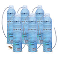 Nibor-D Insecticide Foam with IGR, Ready-to-Use for Fly and Cockroach Control, 360 Degree Application, Includes 17" Hose, (6 Pack, 21 oz Can)