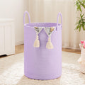 Laundry Basket,Woven Cotton Rope Laundry Hamper,60L for Decorative Storage of Dirty Clothes,Toys and Blankets in Bathroom,Baby Room and Living Room