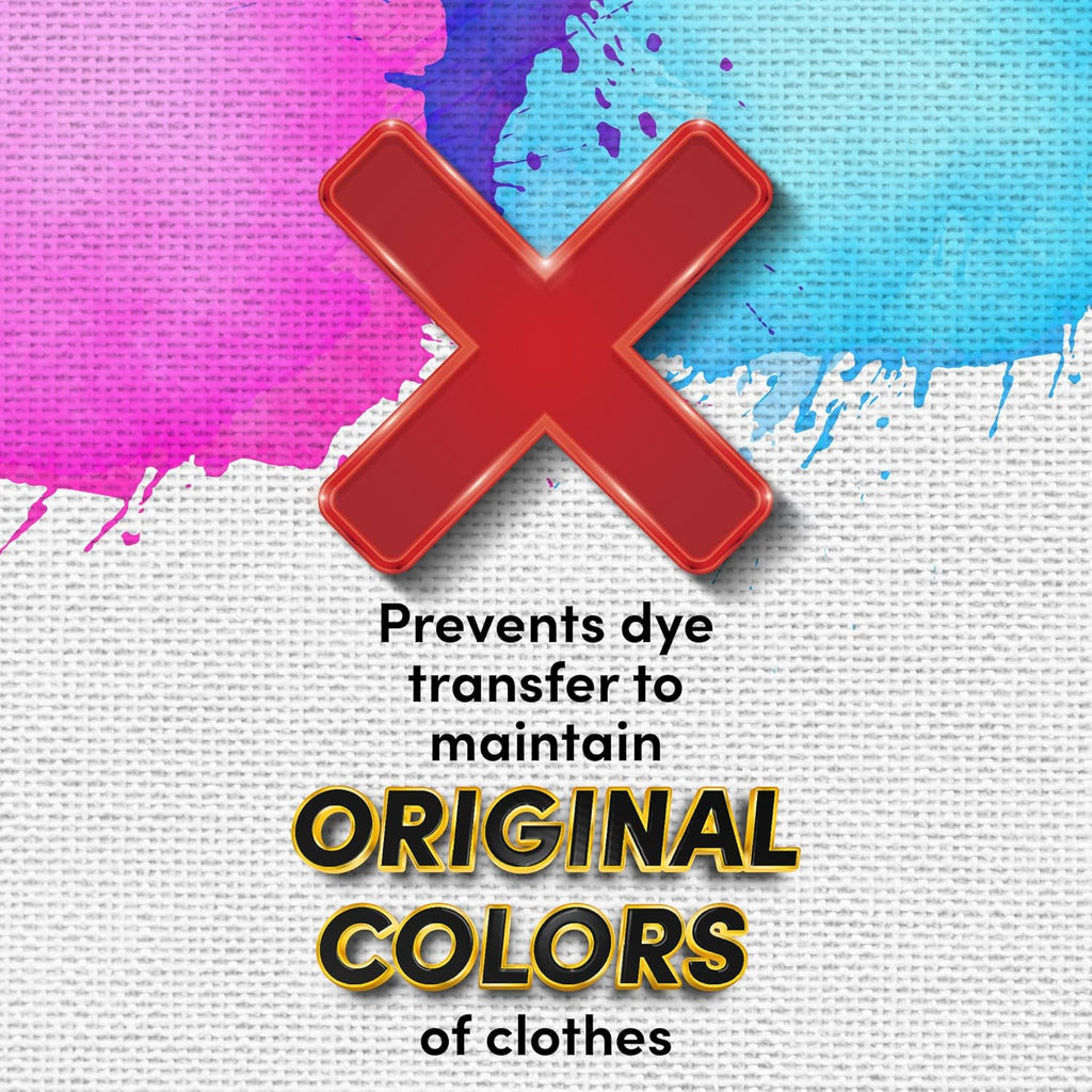 Zero Trace Color Catchers for Laundry - Protects Clothes with Laundry Color Dye Catcher Sheets and Bleed Remover - 80 Sheets