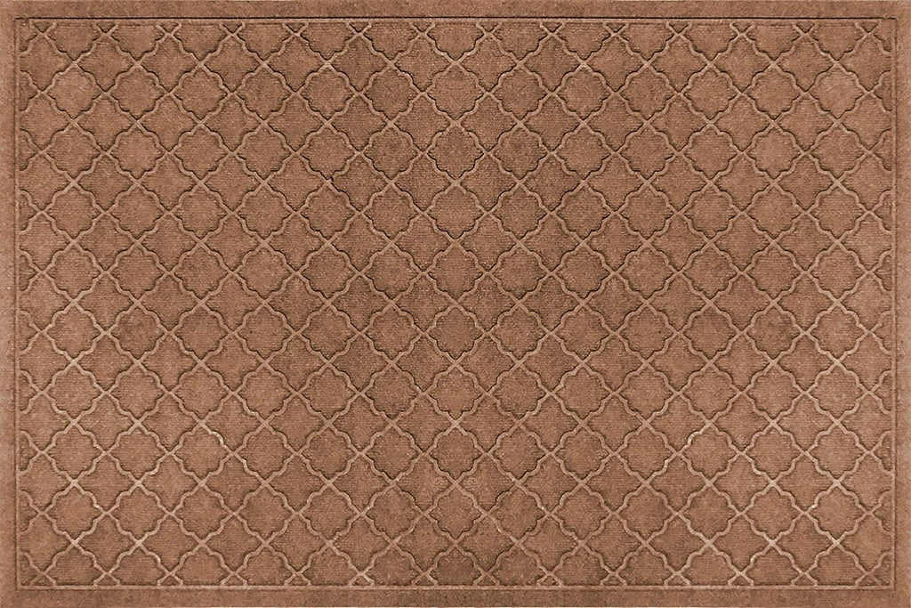 WaterHog Heavy Duty Doorway Mat, 3' x 5', Made in USA, Durable & Skid-Resistant Entryway Mat, Water-Trapping, Indoor/Outdoor Decorative Floor Covering, Cordova Collection, Dark Brown