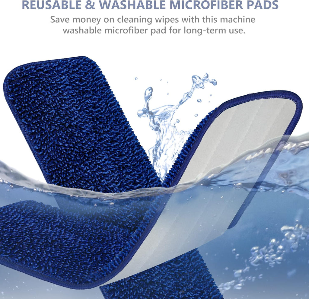 Spray Mops for Floor Cleaning, TRAV-ROUND Microfiber Wood Floor Mop with 5 Reusable Washable Pads for Dry Wet Cleaning on Hardwood Laminate Wood Ceramic Vinyl Tile