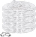 Dust Collection Hose 2 in × 20 ft Heavy Duty Clear Flexible PVC Reinforced Thicken Helix Suction Discharge Corrugated Pipe Hose for Fume Dust Collector Fitting Wood Chip Saw