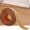 5Ft Floor Transition Strip Self Adhesive Vinyl Cover Floor Strip Flat Divider Transition Strip Wood Grain Design for Laminate Floor Gaps and Doorway Transitions (5Ft x 2 Inch, Light Brown)