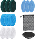 Electric Spin Scrubber Brush Heads Set, 12 Pack Replaceable Brush Heads for Cordless Power Scrubber, for Household Cleaning Brushes Kitchen Bathroom Floor Tile Car