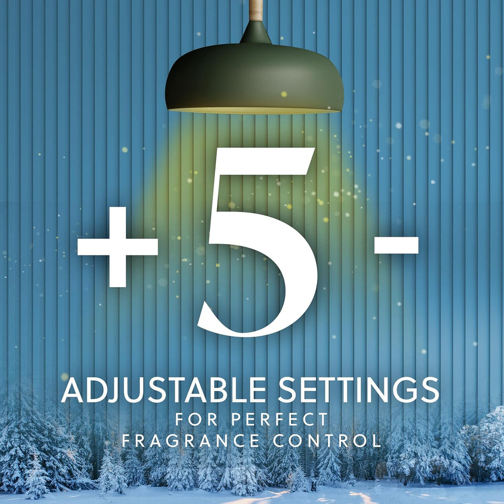 Air Wick Plug In Advanced Scented Oil,Glistening Snow + Frosted Mint,Air Fresheners for Home Long Lasting, Room Freshener, Air Freshener Plug In, House Essentials for Small Spaces + Large Spaces,5 ct