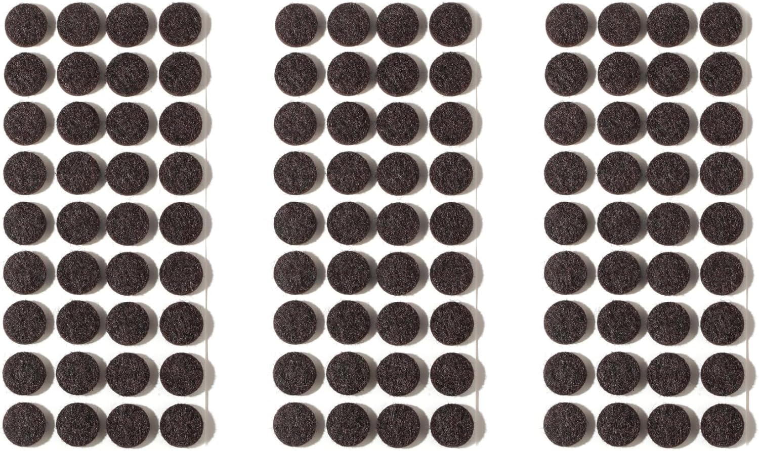 Furnigear Felt Furniture Pads for Hardwood Floors - Self Adhesive Chair Felt Pad, Floor Protector for Furniture Feet, Furniture Sliders Moving Furniture Smoothly, Anti Scratch 108 Pcs 5/8" Round Brown