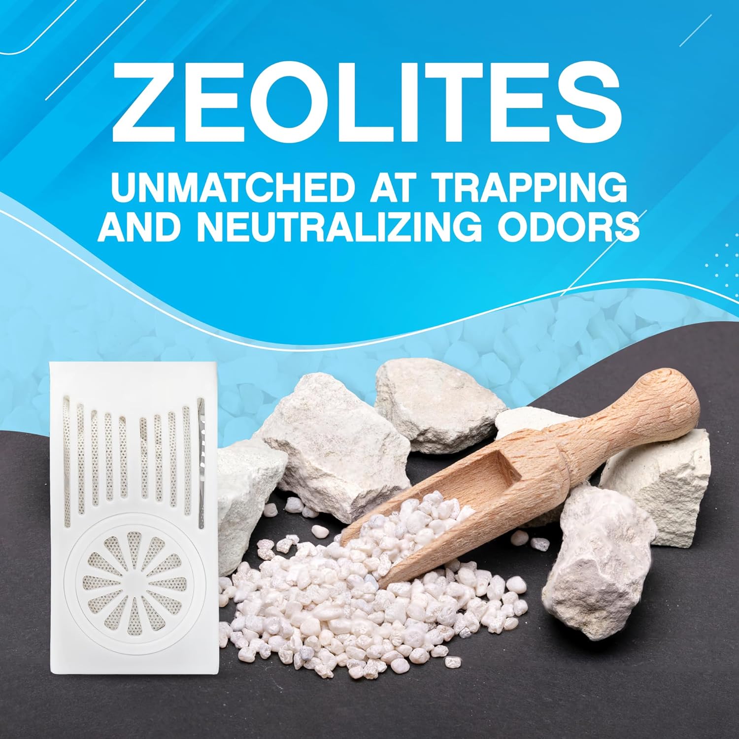 NonScents Refrigerator Deodorizer – Odor Eliminator for Fridge & Freezer – Outshines Baking Soda & Deodorizer with Activated Charcoal – Unscented & Long-Lasting, Freshen Refrigerator