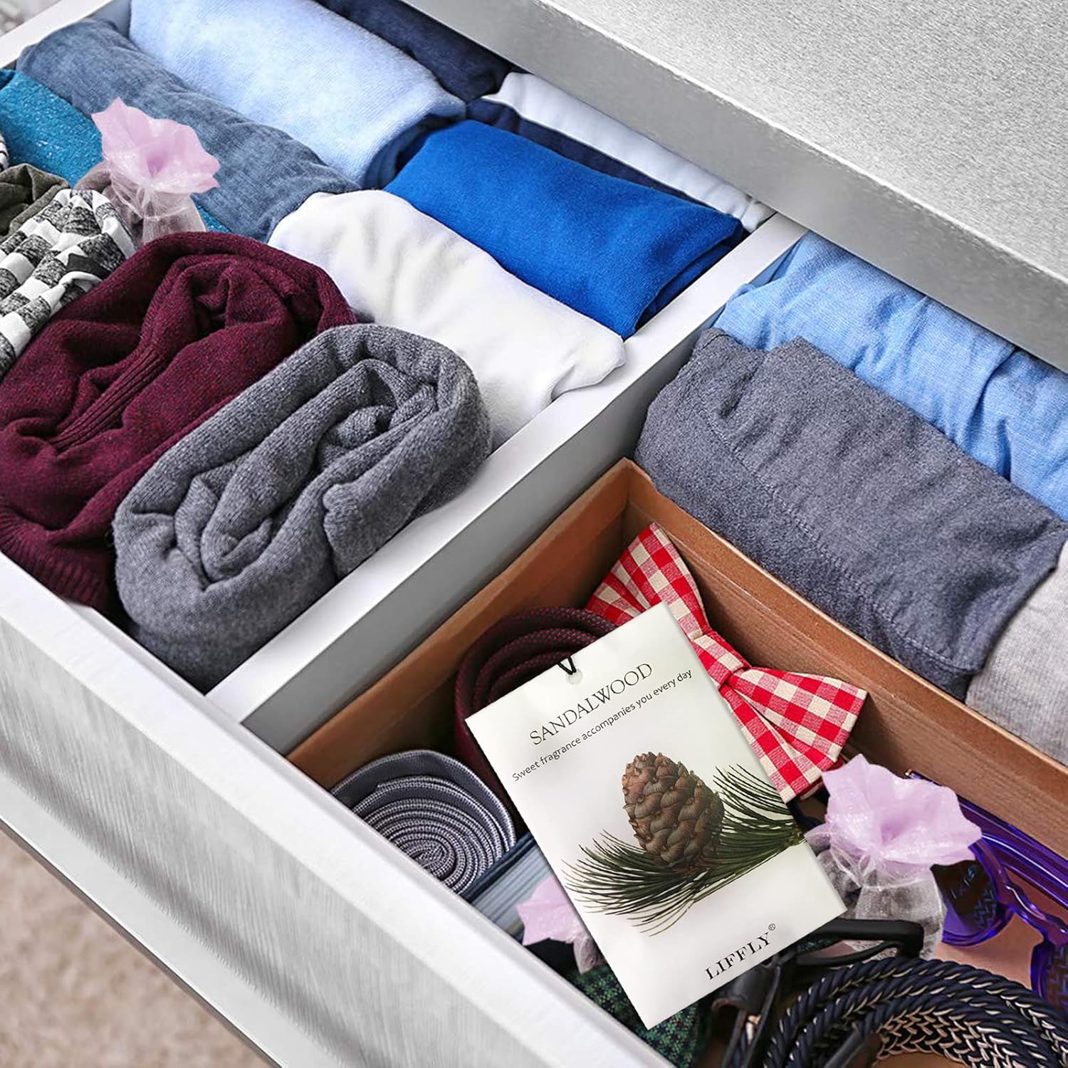 14 Packs Scented Sachets fit Drawers and Closets 14 Different Scent Gift Box