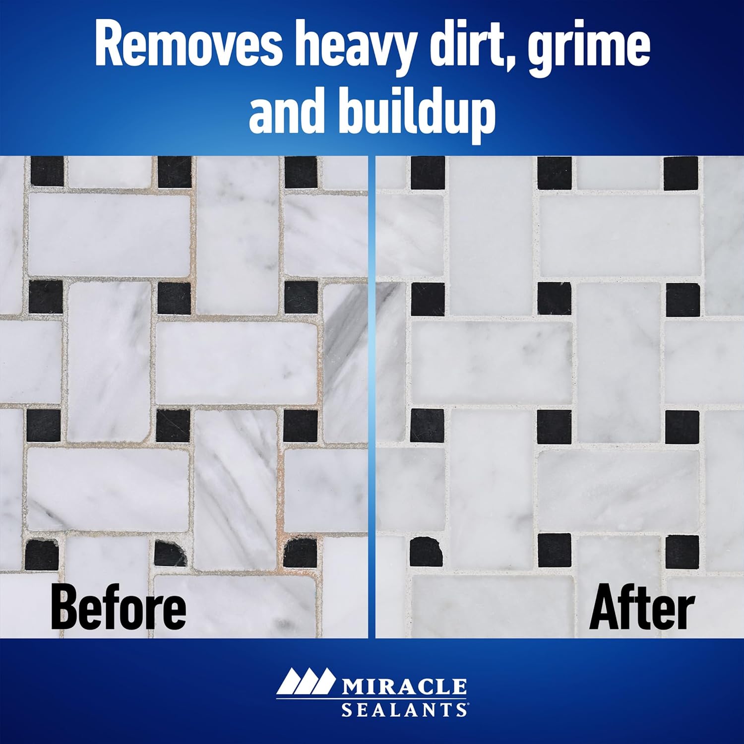 Miracle Sealants Heavy Duty Miracle Grout Cleaner Spray for Natural Stone, Marble, Tile & Grout, Quart, 6 Pack