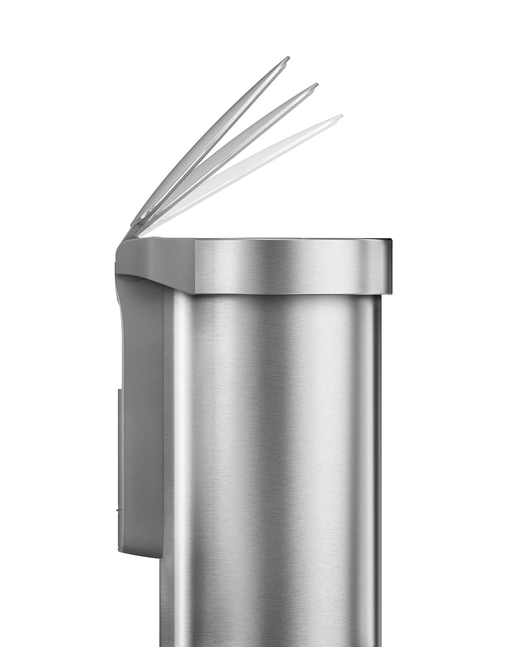 simplehuman 45 Liter / 12 Gallon Semi-Round Automatic Sensor Trash Can, Brushed Stainless Steel