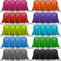 Shappy 100 Pieces Drawstring Bag Gym Portable String Sack Backpacks Polyester Blank Cinch Drawstring Bags for Sports Travel DIY Gift Storage Set, 10 Colors