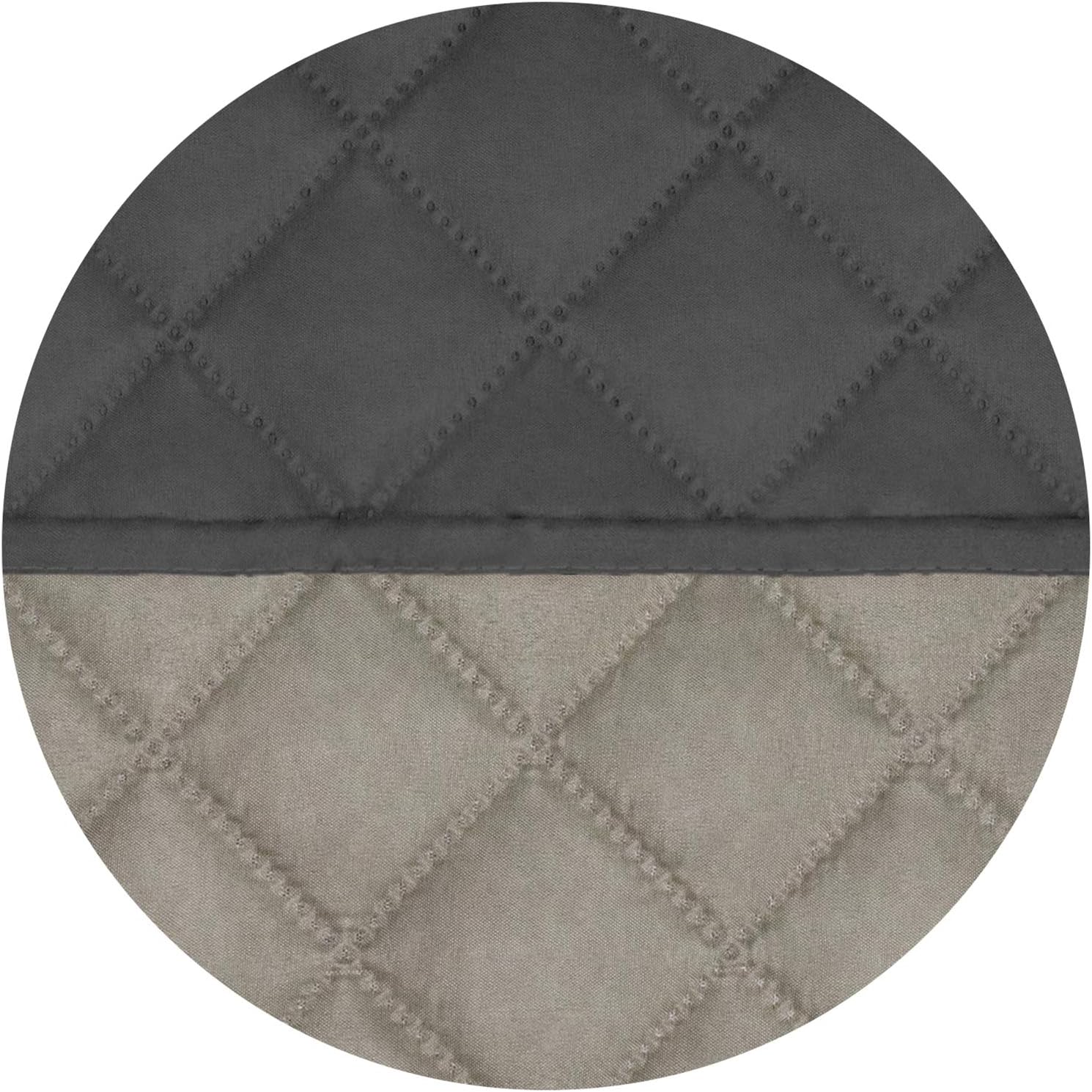 PureFit Reversible Quilted Sofa Cover, Water Resistant Slipcover Furniture Protector, Washable Couch Cover with Non Slip and Elastic Straps for Kids, Dogs, Pets (Oversized Recliner, Dark Gray/Beige)