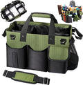 Viajero Wearable Cleaning Caddy Bag, Large Cleaning Supplies Organizer Housekeeping Supply Caddy Detailing Bag with Handle Shoulder Waist Straps for Tote Tools Products Housekeepers Car Home House
