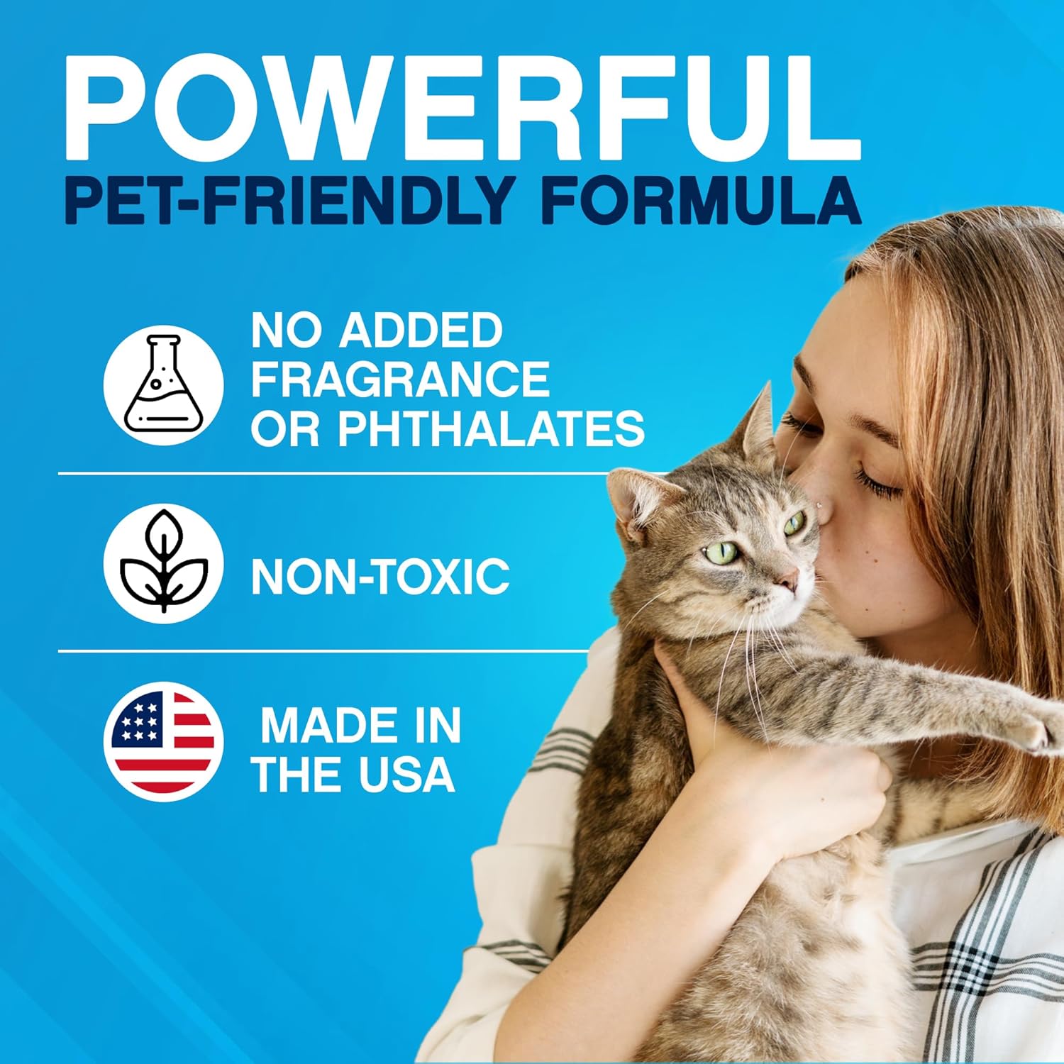 NonScents Cat Litter Deodorizer - Litter Box Odor Eliminator - Less Scooping Extends Kitty Litter Lifespan - Fragrance-Free Formula Eliminates Unpleasant Cat Odors – 8 Pound Bag
