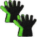 2 Packs Car Wash Mitt 5 Finger Microfiber Wash Mitts Car Dusting Gloves Double Sided Microfiber Cleaning Gloves Interior Exterior Auto Dusting Mitt for Car Detailing Without Scratch (Black and Black)