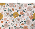 Boho Flower Dish Drying Mat for Kitchen Counter Microfiber Absorbent Dish Kitchen Drying Mat Draining Reusable Washable for Dishes/Utensils/Counterto