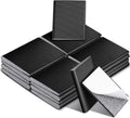 Zonon 32 Pieces Door Corner Seal Weatherstripping Exterior Door Frame Seal Draft Stopper Adhesive Corner Pads for Weather Stripping and Draft Protection (Black)