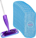 HOMEXCEL Reusable Mop Pads Compatible with Swiffer WetJet (8 Pack) - 12-inch Microfiber Mop Pads Wet Jet Refills for Wet Mopping Cloths - Hardwood Floor Cleaning