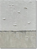 NANKAI Hand Painted Grey and White art Canvas Paintings Minimalist Abstract Oil Painting Wall Art 40x28 Inch art Home Decoration Wall Ready to Hang