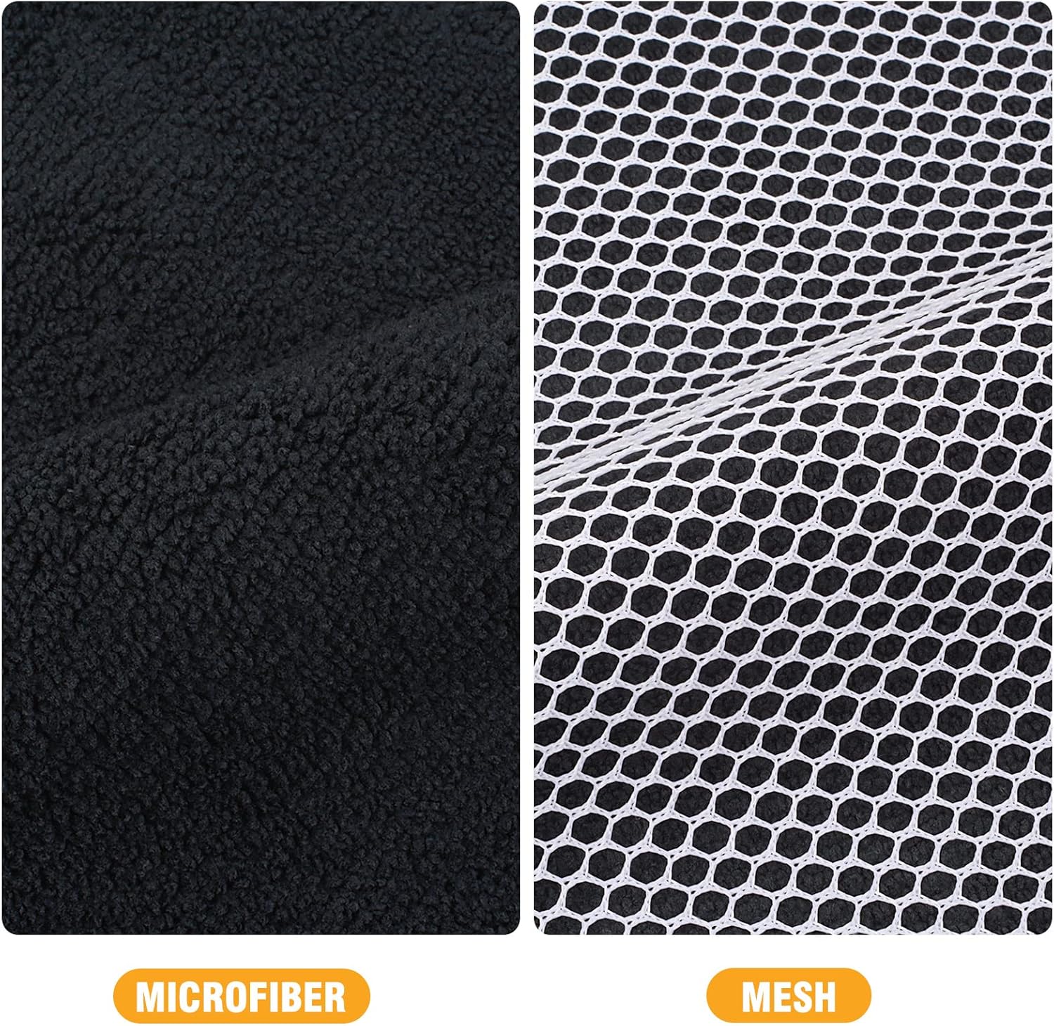 KinHwa Kitchen Washcloths for Dishes Absorbent Microfiber Dish Cloths Quick Dry Dish Rags with Poly Scour Scrub Side Ideal for Kitchen Cleaning (Black, 12inchx12inch 18 Pack)