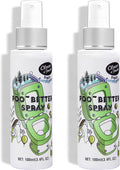 Clean-n-Fresh Toilet Spray, Poop Spray Eucalyptus Scent, 100% Natural Plant Essential Oil Bathroom Air Fresheners Spray, 400 Plus Uses, Long Lasting Odor Eliminator, 2 Pack