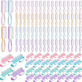 Patelai 100 Pcs Handle Grip Nail Brush Bulk Colorful Nail Scrubber Cleaner Fingernail Brushes Hand Toes Scrub Cleaning Brushes Pedicure Scrubbing Tool for Men and Women, Multicolor Brush