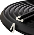 V-Shaped Weather Stripping Door Seal, 19.7FT Draft Stopper for Doors/Windows, Gaps, Dustproof, Soundproof & Thermal Insulating, Noise-Reducing, Light-Blocking Door Gap Filler