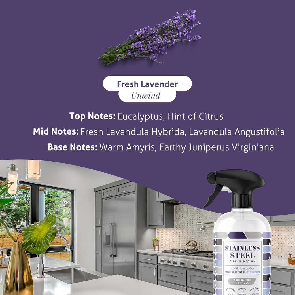 Therapy Stainless Steel Cleaner and and Polish Wipes Bundle with Microfiber Cloth - Remove Fingerprints from Appliances, Sinks, Fridge, Grill, Refrigerator, BBQ, Stove - Stainless Steel Spray and Wipe