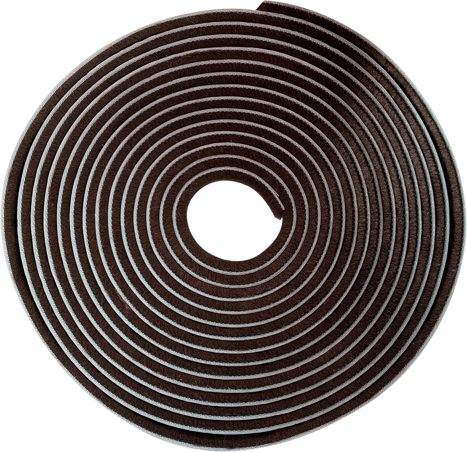 Weather Stripping Brush for Sliding Windows/Doors Frame Side,Pile Self Adhesive Weatherstrip Seal Strip Sealer (33ft x11/32 Backing x 3/16 Brush inch, Brown)
