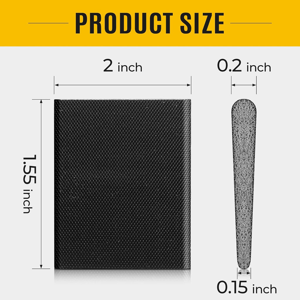Zonon 16 Pieces Door Corner Seal Weatherstripping Exterior Door Frame Seal Draft Stopper Adhesive Corner Pads for Weather Stripping and Draft Protection (Black,Brown)
