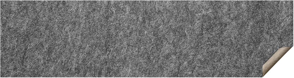 VEVOR Slip-Resistant Rug Pad, Protective Cushioning Carpet Pad, 2'x8' (7.87' Actual) - 1/4"Thick - Dual Surface - Polyester Felt + Latex, 1-2㎡ Area Carpet Padding Rug Cushion Safe for All Floors, Grey