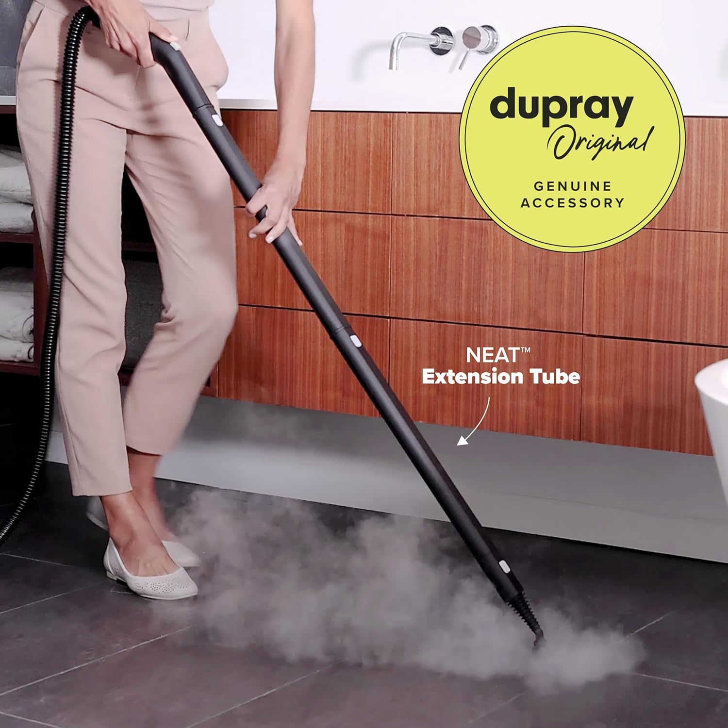 Dupray Neat Single Extension Tube for Steam Cleaner (Accessory Part) – Extended Reach for Hard-to-Access Areas