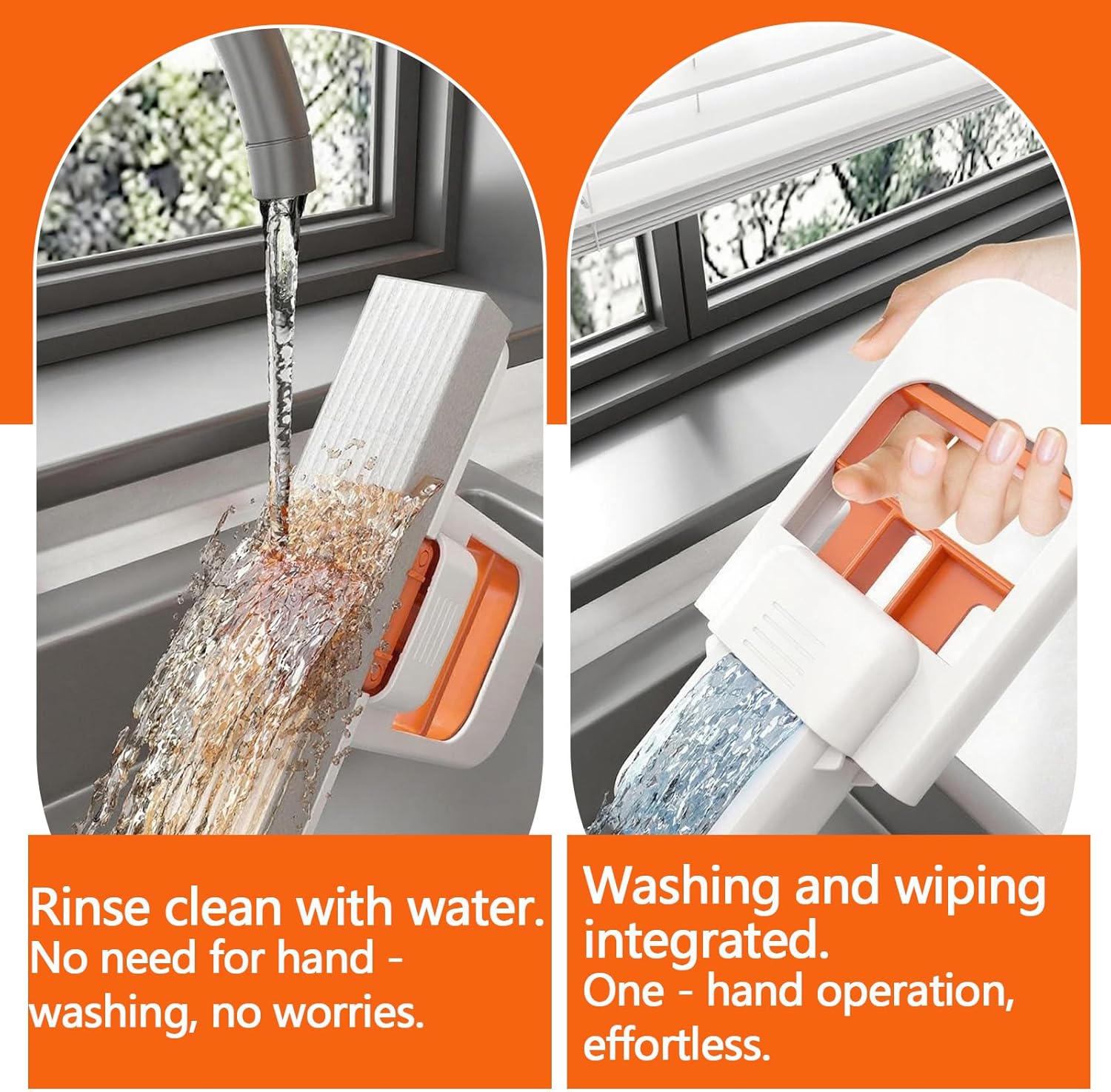 Mini Foldable Desktop Mop, Portable Cleaning Sponge Mop Self-Squeeze Sponge Cleaning Tool for Wet Dry Use on Kitchen Countertops Glass Bathroom Car (1 Pcs Gray)