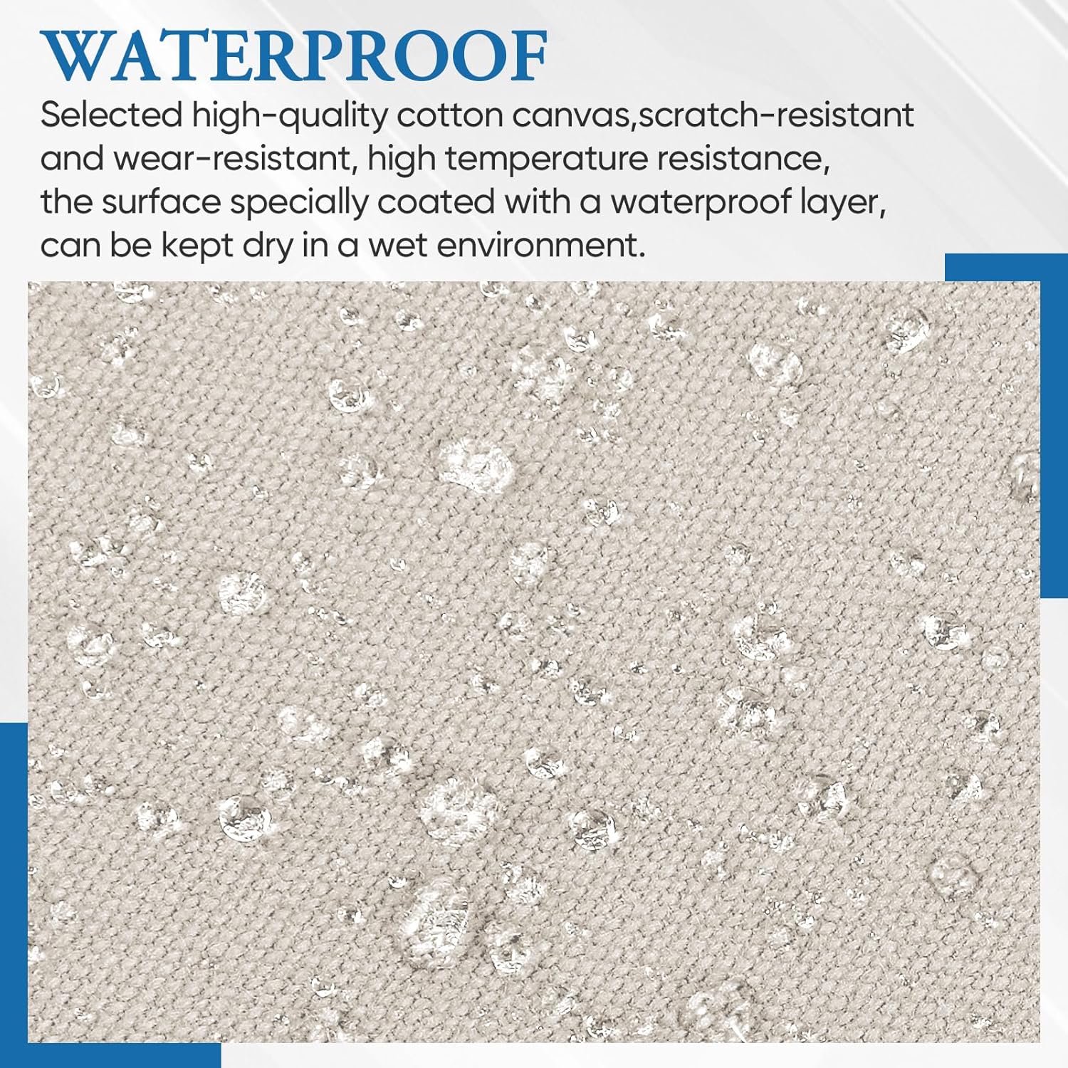 Canvas Patch 5.5 x 8 Inches 6Pcs Self-Adhesive Waterproof Canvas Patch Kit for Repairing Tents,Sofas,Boat Covers,Camping Chair,Awnings,Car Seats.（Beige）