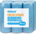 Microfiber Cleaning Cloth, 300 Sheets Shop Towels Commercial Grade Washcloths Lint-Free Work Rags Bulk Towels for Cars Mechanic Restaurant Garage Housekeeping, 11.5"x 11.5", Blue