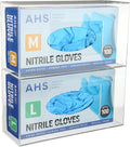 AMERICAN HOSPITAL SUPPLY Wall-Mount Double Glove Dispenser | Clear Acrylic Glove Box Holder with Individual Compartments | Double Layer | 10 x 10.95 x 3.5 in | Gloves Sold Separately