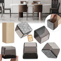 24PCS Square Chair Leg Floor Protectors, Furniture Sliders, Chair Leg Protectors for Hardwood Floors, Non-Slip Felt Furniture Pads, Silicone Cap Covers to Protect Floors, (Fit 1.5" - 2")