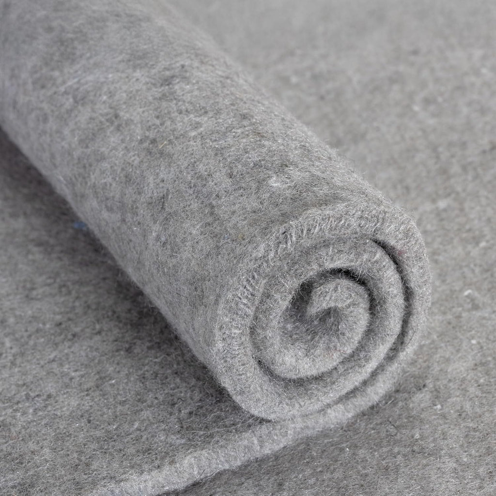 RUGPADUSA - Eco-Plush - 5'x8' - 1/2" Thick - 100% Felt - Luxurious Cushioned Rug Pad - Available in 3 Thicknesses, Many Custom Sizes