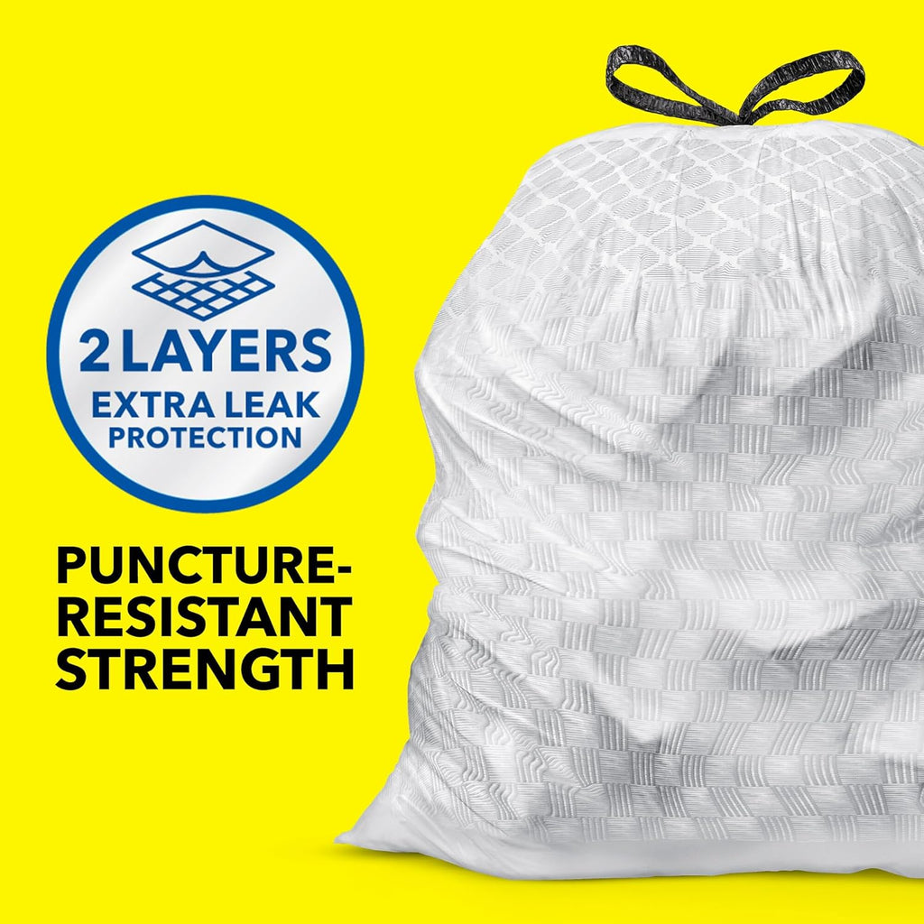 Glad ForceFlex Tall Kitchen Trash Bags, 13 Gallon, Fresh Clean, 80 Count (Package May Vary)