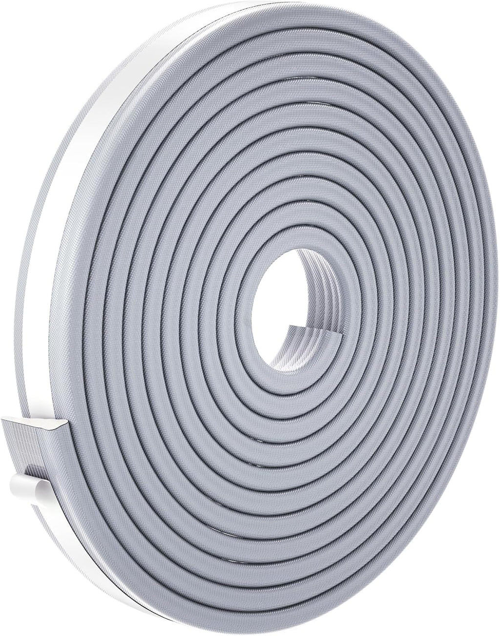 QDiShi 196" Wedge-Shape Weather Stripping Door Seal Weatherproof Foam Seals Self Adhesive Insulation Anti-Collision Strip Soundproofing Frame Insulation Tape Fits 0.13-0.31" Gaps(Grey)